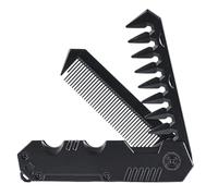 Peine plegable, peine de dientes finos/anchos para viajes, herramienta de peinado de peluquería con cabeza de, cortadora para cabello, barba, bigotes, aseo diario