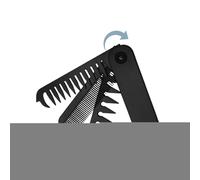 Peine plegable portátil, cepillo de pelo plegable de viaje nómada | Doble dentadura fina y ancha para padre desplazamientos profesionales al aire libre diario regalo