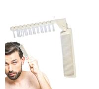 Peine plegable portátil, doble cabeza de masaje de pelo Brush, Fine Tooth Anti-Static Styling Tool, Compact Travel Hairbrush for Outings, Dates, and Holidays