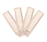 Peine Portátil de Viaje Rosa de Plástico Plegable 4 Piezas | Doble Diseño, Ligero y Fácil de Limpiar, Uso en Exteriores y Casa, Formato Compacto, Práctico Color Aleatorio