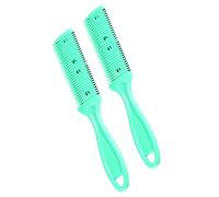 Peine Profesional para Cortar el Pelo con Cuchilla de Afeitar para Cortes de Pelo Precisos en Casa, Color Verde