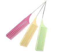 Peine Professional Hair Dye Highlighting Comb Set Efficient Split Tooth Design, Non-Slip Grip, Styling Tools(Colorful Comb Set A1)
