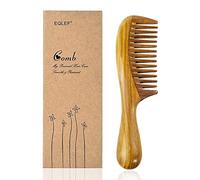 Peine Puas Anchas, Peine de Madera, Peine de Madera de Sándalo Verde, Peine de Madera Hecho a Mano para Mombres y Mujeres