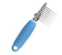 Peine Quita Nudos para Perros - Diseño Ergonómico Púas Metálicas,Cepillo Para Caída De Pelo Elimina Pelusa Mascotas,Para Cachorro Gatito Pelo Corto Hogar Interior Viaje Apartamento Exterior