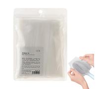 Peine - Red de limpieza de pelo de 50 piezas, herramienta de malla protectora de polietileno, removedor de polvo portátil, material blanco, dimensiones de 13 x 4 x 0,1 cm, para salón de belleza