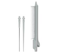 Peine resaltador de pelo con púa de metal, clips de sección, herramientas de peluquería Baber, clips de tinte, artículos imprescindibles para estilistas