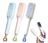 Peine retráctil mágico, peine de masaje antiestático autolimpiante, peine de masaje limpio de un solo tirón, cepillo for el cabello autolimpiante de elevación giratoria escalable (Color : 3 colors)