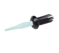 Peine rizador para volumen de aire, cepillo redondo esponjoso verde compatible con todo tipo de cabello, herramienta profesional para peinar y forma al cabello con facilidad.