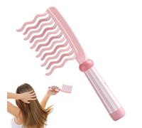 Peine rizador | Peine de dientes anchos para cabello rizado, herramienta antiestática, doble onda, masajeador de cabelludo para todo tipo de cabello