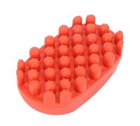 Peine Rizo, Peine de Goma para Hombres, Cabello de Goma Esponja de Rizo de Rizo Esponja para Rizos Afro, Herramienta de Onda de Cabello Lavable para Cabello Corto, Cepillo para (rojo)