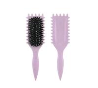 Peine Scalp Detangling Brush Curly Hair Massage Comb Air Cushion Bristles Styling Barber Tools(1 Purple)