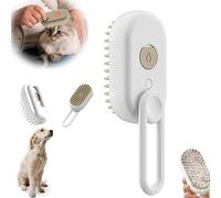 Peine Spritz Defur, 2024 Nuevo peine Spritz Defur para gatos, cepillo de agua 3 en 1, cepillo de aseo para eliminar el pelo enredado y suelto (White)