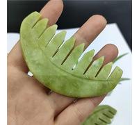 Peine tallado de jade natural, peines de cristales y for regalos, 1 Uds. De cristales y cristal decoración hogareña