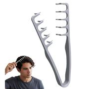 Peine Texturizador Hombre,Peine de Dientes Anchos,Peine Pelo Rizado,Magic Brush p-eine,Herramienta para dar Volumen a las Raíces,Accesorio De Estilizado Para Raíces y Flequillo Cabello Unisex