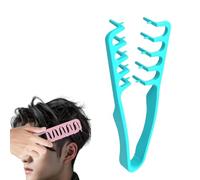 Peine Texturizador, Peine de Peinado Voluminizador de Dientes Anchos,para Raíces con Textura Esponjosa, Herramienta para Peinar el Cabello con Textura Esponjosa (Green)