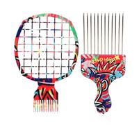 Peine Twist It Up: cepillo de esponja para cabello rizado, diseño de onda giratoria de doble cara, estructura de agarre duradera, herramienta de creación de definidos, control de patrón de onda