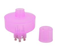 Peine vacío para el cuero cabelludo, unisex, aleación de masaje, portátil, a prueba de saltos, aplicador de cuero cabelludo para el hogar (rosa)