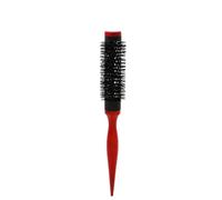 Peine Wavy Curly Hair Brush Wood Handle Natural Fluffy Roll Red Round Comb Salon Hairdressing Styling Curler(25mm)