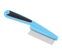 Peine y Peinado de Dientes Finos para Caspa de Acero Inoxidable | Azul, para Cabello y Mascotas, Uso Profesional, Plástico Resistente, Adecuado para Hombres