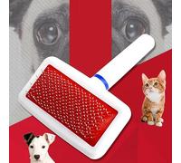 Peine y recortador de pelo de mascotas para perros, diseño ligero de bolsa de aire, cepillo de aseo de acero inoxidable para un uso fácil