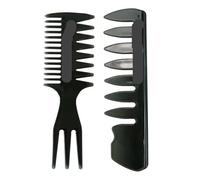 Peines 5pc Wide Teeth Hairbrush Men Hair Beard Trim Hairdressing Brush Hairstyle Barber Styling Tools Salon Accessories(Light Red)