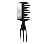 Peines 5pc Wide Teeth Hairbrush Men Hair Beard Trim Hairdressing Brush Hairstyle Barber Styling Tools Salon Accessories(Dark Brown)