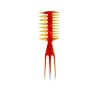 Peines 5pc Wide Teeth Hairbrush Men Hair Beard Trim Hairdressing Brush Hairstyle Barber Styling Tools Salon Accessories(Orange)