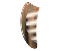 Peines de cuerno para mujer, peine de cuerno de búfalo, cepillo de pelo de dientes anchos, antiestático, natural, peine de cuerno | Masaje para el cuidado de la salud de la barba, cepillo de hueso