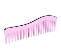 Peines de dientes anchos, peine desenredante sin mango Peine de peinado profesional para cabello rizado o liso Cabello húmedo o seco(Rosa morado)