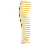 Peines de dientes anchos Sin mango Cepillo de pelo para desenredar el cabello Peine de peinado de dientes anchos grandes para peine de champú de salón para hombres y mujeres(oro)