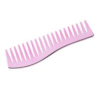 Peines de dientes anchos, sin mango, peine desenredante para el cabello, peine de champú para hombres y mujeres (rosa morado)