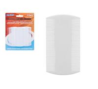 Peines de dientes finos blancos de alta calidad, 8,5 cm x 5,1 cm (paquete de 3), calidad duradera, perfecto para adultos y niños