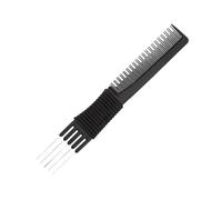 Peines de elevación con punta de metal, peines traseros con púa de metal, peine para peinar el cabello
