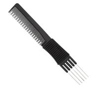 Peines de elevación con punta de metal, peines traseros con púa de metal, peine para peinar el cabello
