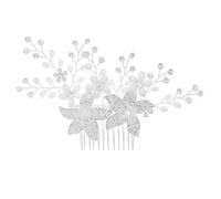 Peines de Horquilla Peine con inserción de perlas for el pelo de novia, tocado for fotografía con diamantes