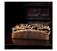 Peines de peinado Peine de dientes anchos de madera, peine de pelo largo de estilo chino, peine rizador portátil, peine de viaje Peine de pelo rizado