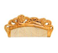 Peines de peinado Peine de madera de dientes finos de estilo chino, peine pequeño portátil, peine de pelo liso for el hogar, peine de pelo rizado Peine de pelo rizado