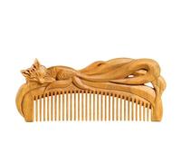 Peines de peinado Peine de madera de dientes finos for masaje en el hogar, peine for pelo rizado de mujer, peine for pelo corto de hombre Peine de pelo rizado