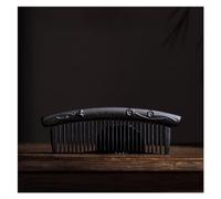 Peines de peinado Peine Retro portátil, peine de pelo tallado de madera maciza, peine de dientes finos for el hogar, peine rizado Peine de pelo rizado(A)