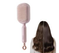 Peines de pelo, autolimpiantes retráctiles - peines y cepillos de masaje retráctiles | Para hombres, cabello liso y rizado largo seco para inodoro ducha salón casa viaje