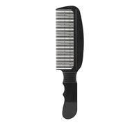 Peines de pelo para hombres, diseño ergonómico, resistencia a la corrosión, herramientas de peluquería portátiles, peine de dientes finos, peine de barbero, material ABS 23x5.8cm (Negro)