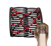 Peines de pelo para peinar, peine de pelo mágico,Clip de peine elástico vintage para mujer - Pinza de pelo doble peine, accesorios versátiles para cabello, chigno