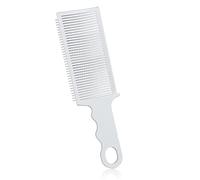 Peines de Peluquería, Profesional Peine de Guia Plano Superior Antiestáticos Peine de Parte Superior Plana Peine para Difuminar para Hombres Salón Herramientas de Peinado (Blanco)