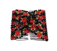 Peines decorativos con cuentas de cristal para el cabello, doble horquilla, peine lateral para el cabello, estilo vintage, accesorios para el cabello