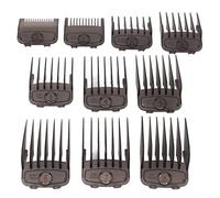 Peines Deslizantes para Cortapelos, 10 Uds., Peines para Cortapelos, Guías, Accesorio Totalmente Compatible, Recortadores de Pelo, Corte Negro