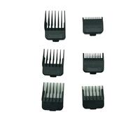 Peines For Cortapelos, Compatibles Con MRD, 1,5/3/4,5/6/10/13 Mm, Peine Guía De Corte Profesional, Compatible Con Wahl, Con Diseño De Imán Metálico(Black 5pcs)