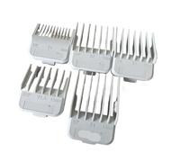 Peines For Cortapelos, Compatibles Con MRD, 1,5/3/4,5/6/10/13 Mm, Peine Guía De Corte Profesional, Compatible Con Wahl, Con Diseño De Imán Metálico(White 5pcs)