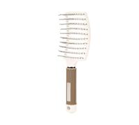 Peines Hairbrush Professional Women Comb Wet Hair Brush Massage for Hairdresser Hairdressing Tools(Nylon White)