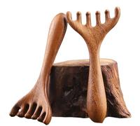 Peines Head Meridian Massage Comb Wooden Wide Tooth Tool Promote Blood Circulation