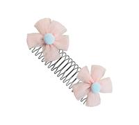 Peines laterales para mujeres, peinetas para el pelo fino para mujer, soporte para el pelo de flores, peines laterales, accesorios fuertes para el pelo para chicas con estilo de flecos, para mujeres